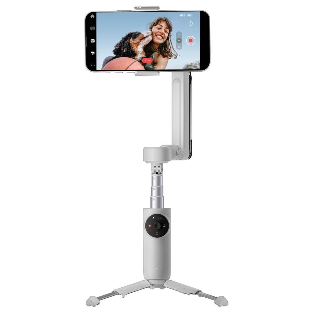 Estabilizador de seguimiento con IA independiente para Insta360 Flow | Gris piedra - CINSABBA-FLOW4